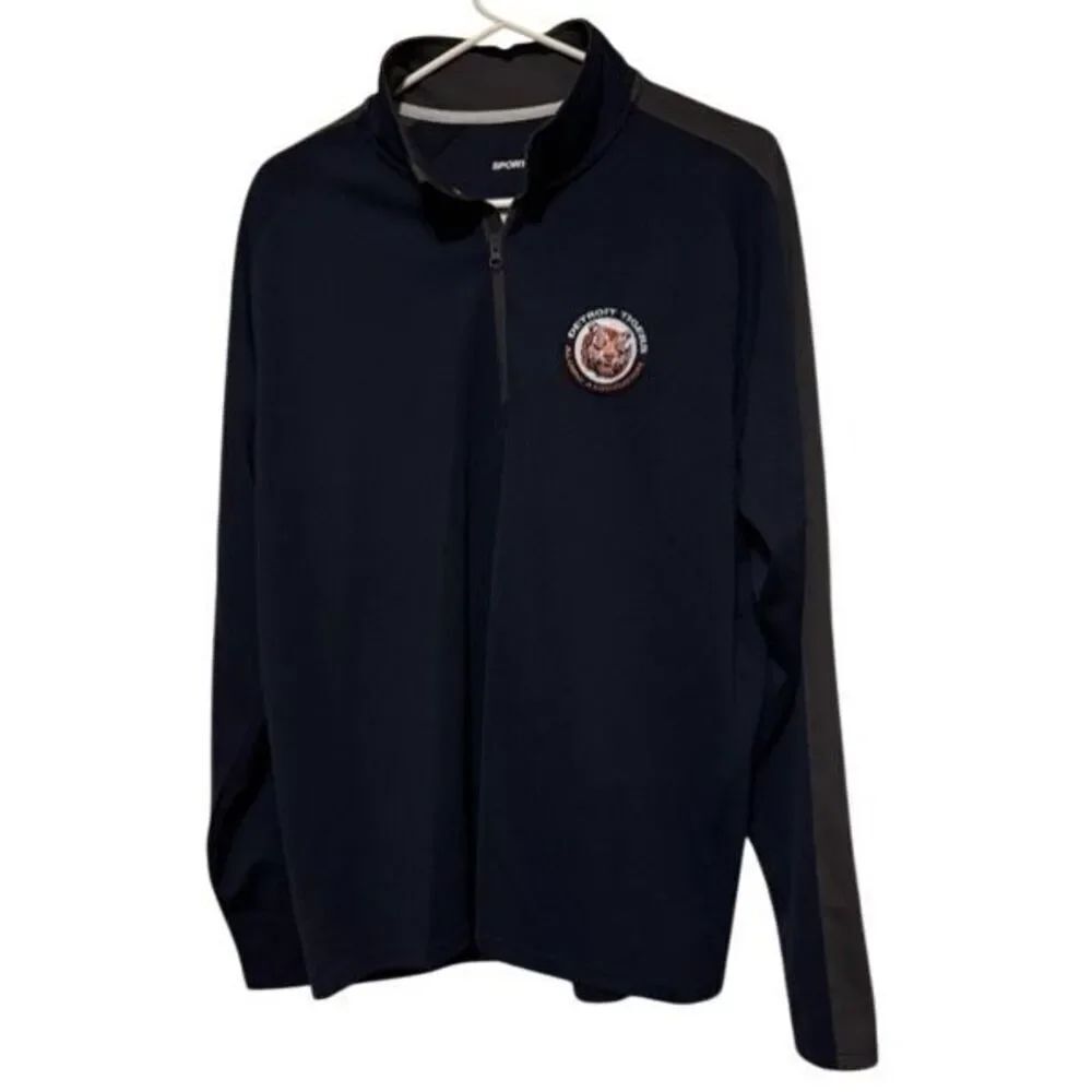 Detroit Tigers Alumni Association Size Medium Zipper Pullover